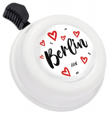 Liix COLOUR BELL BERLIN HEARTS Klingel / white  